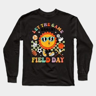 Field Day Let The Games Begin Teachers Kids Field Day 2024 Long Sleeve T-Shirt